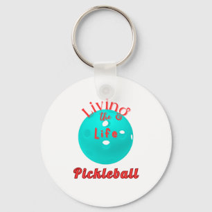 Das Leben im Pickleball Schlüsselanhänger