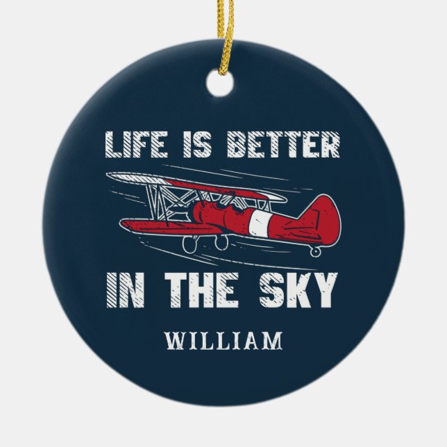Das Leben im "Skies Pilot"-Weihnachtsalter ist bes Keramik Ornament (Vorne)