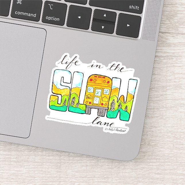 Das Leben in der Langsamkeit Aufkleber (Detail)