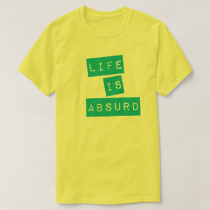 Das Leben ist absurd (blaue Kassetten) T-Shirt