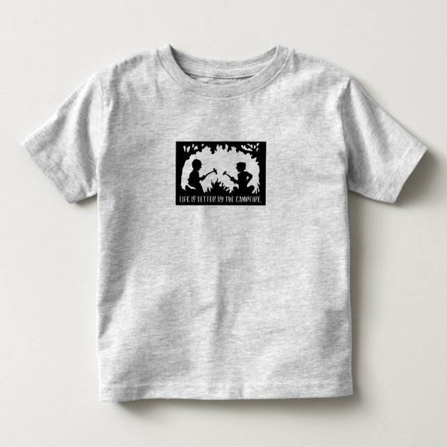 Das Leben ist am Lagerfeuer besser Kleinkind T-shirt (Vorderseite)