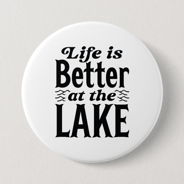 Das Leben Ist Am See Besser Button (Vorderseite)