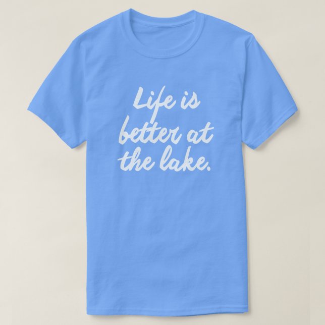DAS LEBEN IST AM SEE BESSER T-Shirt (Design vorne)