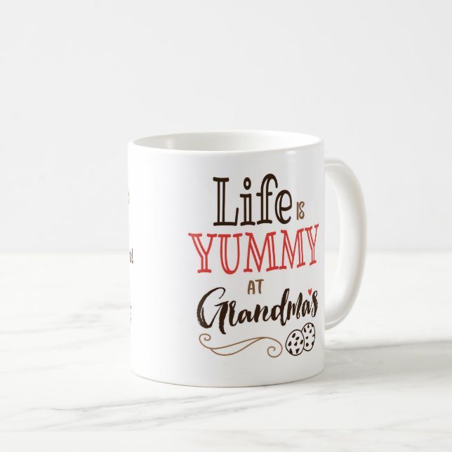 Das Leben ist an der Tasse der Großmutter Yummy (VorderseiteRechts)