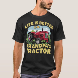 Das Leben Ist Auf Omas Traktor Besser Kinderbauern T-Shirt