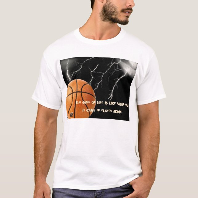 Das Leben ist Basketball T-Shirt (Vorderseite)
