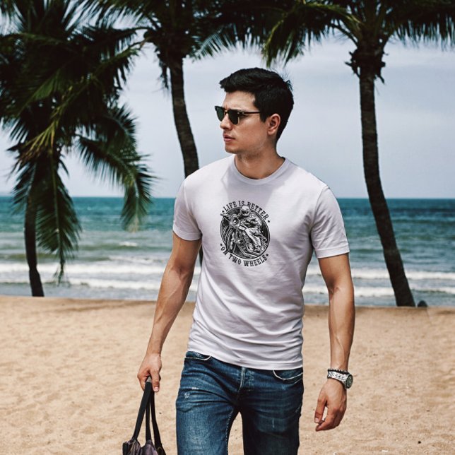 Das Leben ist besser als das Fahrrad T-Shirt (Von Creator hochgeladen)