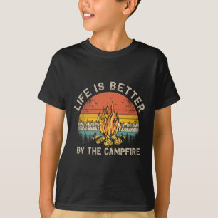 Das Leben ist besser am Lagerfeuer Camping Lagerfe T-Shirt