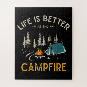 Das Leben ist besser am Lagerfeuer Lustiger Camper