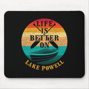 Das Leben ist besser am Lake Powell, lustiger Boot Mousepad