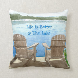 Das Leben ist besser am See, reversibel Kissen