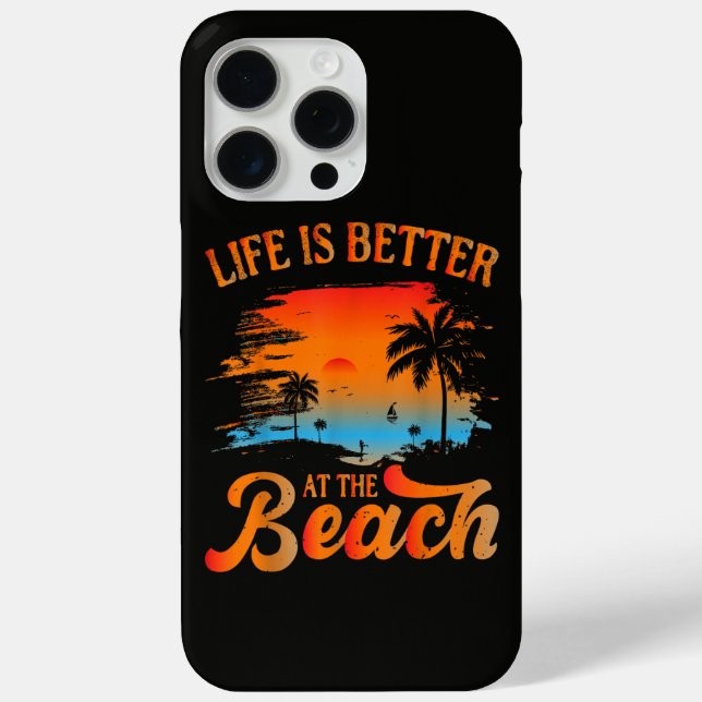 Das Leben ist besser am Strand Case-Mate iPhone Hülle (Rückseite)