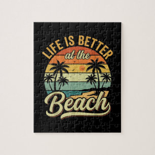 Das Leben ist besser am Strand Retro Sommerurlaub