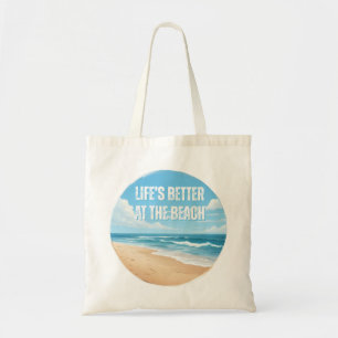Das Leben ist besser am Strand, Sommerurlaub Tragetasche