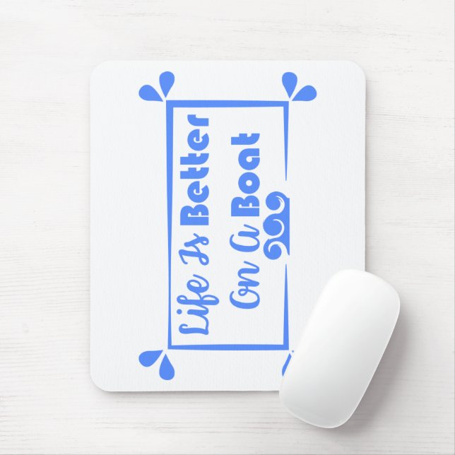Das Leben ist besser an der Grenze Mousepad (Mit Mouse)