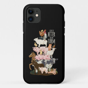 Das Leben ist besser auf dem Bauernhof, Süße Tiere Case-Mate iPhone Hülle