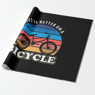 Das Leben ist besser auf dem Fahrrad Geschenkpapier