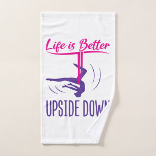 Das Leben ist besser auf dem Luftweg Yoga Handtuch
