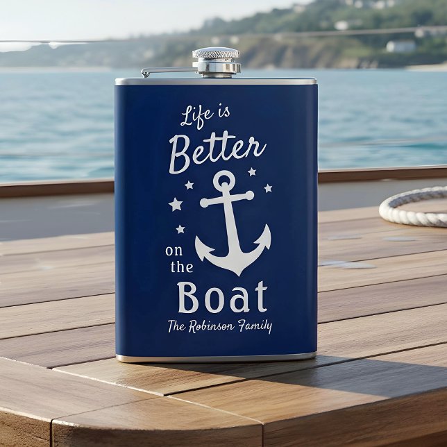 Das Leben ist besser auf dem Schiff Nautic Familie Flachmann (Von Creator hochgeladen)