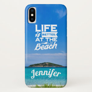 Das Leben ist besser auf der Sommer-Paradies-Insel Case-Mate iPhone Hülle