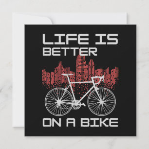 Das Leben ist besser auf einem Fahrrad