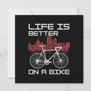 Das Leben ist besser auf einem Fahrrad Einladung