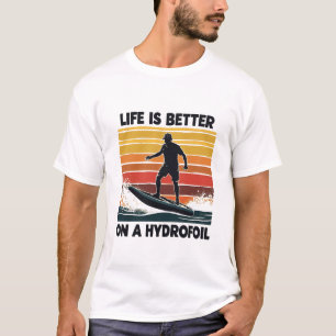 Das Leben ist besser auf einem Tragflächendeckerbo T-Shirt