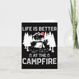 Das Leben ist besser im Campfeuer-Waldlager Karte