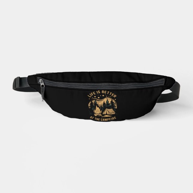 Das Leben ist besser im Campingplatz Camp-Camping Bauchtasche (Vorderseite)