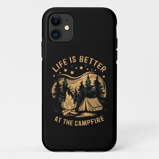 Das Leben ist besser im Campingplatz Camp-Camping Case-Mate iPhone Hülle (Rückseite)