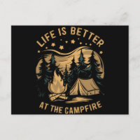 Das Leben ist besser im Campingplatz Camp-Camping