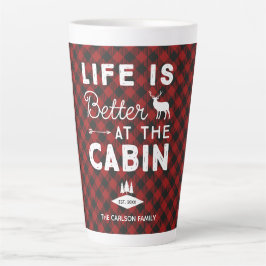 Das Leben ist besser in Cabin Family Buffalo Karie Milchtasse