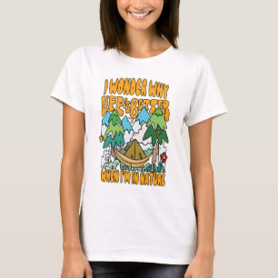 Das Leben ist besser in der Natur Frauen Weiß T-Shirt
