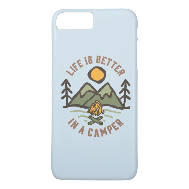 Das Leben ist besser in einem Campingplatz Case-Mate iPhone Hülle (Rückseite)