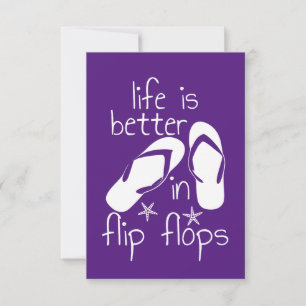 Das Leben ist besser in Flip Flops   Einladung