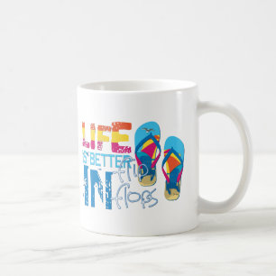 Das Leben ist besser in Flip Flops Kaffeetasse