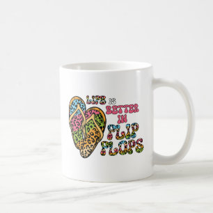 Das Leben ist besser in Flip Flops - Sommerwochen Kaffeetasse