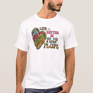 Das Leben ist besser in Flip Flops - Sommerwochen T-Shirt