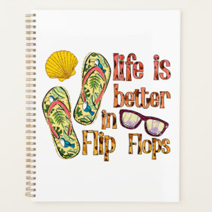 Das Leben ist besser in Flip Flops Summer Vibes Planer