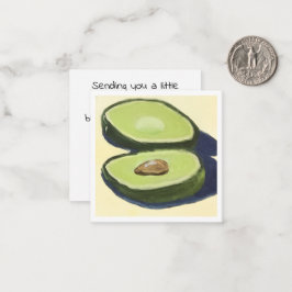 Das Leben ist besser mit Avocados Mitteilungskarte