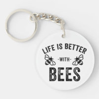 Das Leben ist besser mit Bienen coole Honigbiene T