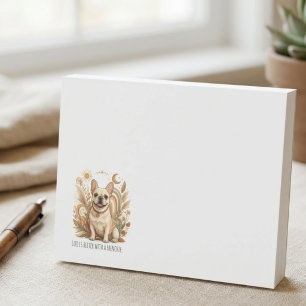 Das Leben ist besser mit Boho-Art eines Französche Post-it Klebezettel