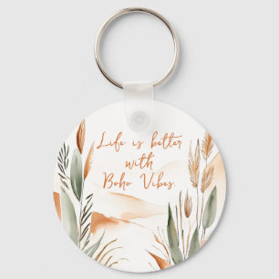 Das Leben ist besser mit Boho Vibes - individualis Schlüsselanhänger