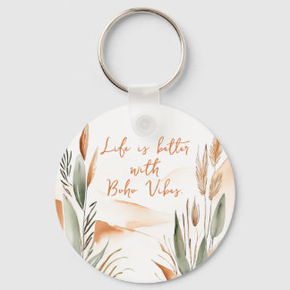 Das Leben ist besser mit Boho Vibes - individualis Schlüsselanhänger