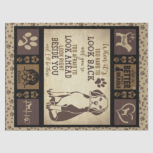 "Das Leben ist besser mit dem Beagle, Hund Lover Seidenpapier