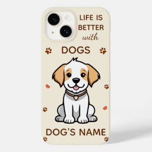 Das Leben ist besser mit Dogs iPhone Case - indivi