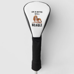 Das Leben ist besser mit einem Beagle Golf Headcover