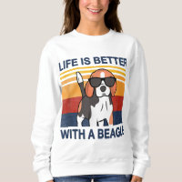 Das Leben ist besser mit einem Beagle Vintagen Hun