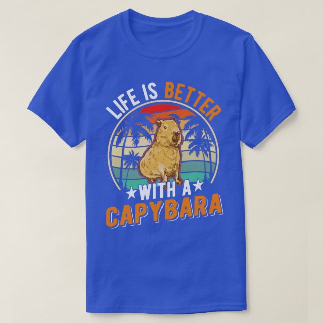 Das Leben ist besser mit einem Capybara 9 T-Shirt (Design vorne)