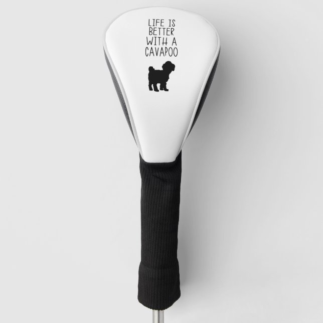 Das Leben ist besser mit einem Cavapoo Golf Headcover (Vorderseite)